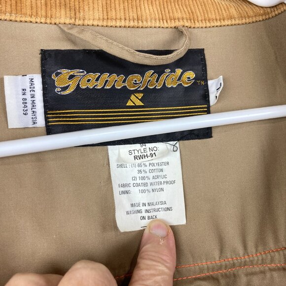 Gamehide Mens XL Bird Hunting Shooting Jacket Coat Game Bag Ammo Pockets - Picture 6 of 10